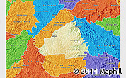 Physical Map of Ivaipora, political outside