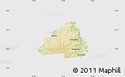 Physical Map of Ivaipora, single color outside