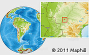 Physical Location Map of Loanda