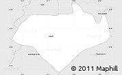 Silver Style Simple Map of Loanda