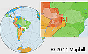 Political Location Map of Medianeira