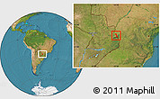 Satellite Location Map of Medianeira