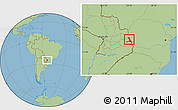 Savanna Style Location Map of Medianeira