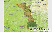 Satellite Map of Medianeira, physical outside