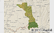 Satellite Map of Medianeira, shaded relief outside