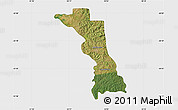 Satellite Map of Medianeira, single color outside
