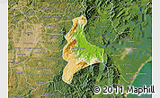 Physical Map of Morretes, satellite outside