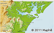 Physical 3D Map of Paranagua