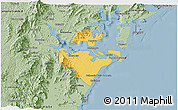 Savanna Style 3D Map of Paranagua