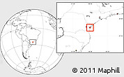 Blank Location Map of Paranagua