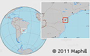 Gray Location Map of Paranagua