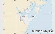 Classic Style Map of Paranagua, single color outside
