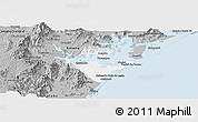 Gray Panoramic Map of Paranagua