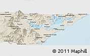 Shaded Relief Panoramic Map of Paranagua