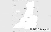 Silver Style Simple Map of Paranavai