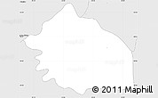 Silver Style Simple Map of Sta.Cecilia do P