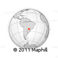 Outline Map of Umuarama