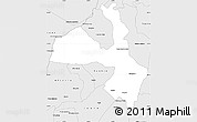 Silver Style Simple Map of Umuarama