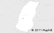 Silver Style Simple Map of Aguas Belas