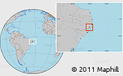Gray Location Map of Gameleira
