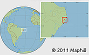 Savanna Style Location Map of Gameleira