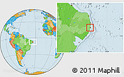 Political Location Map of Recife