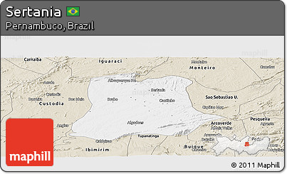 Classic Style Panoramic Map of Sertania