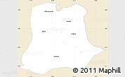 Classic Style Simple Map of Sertania, single color outside