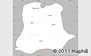Gray Simple Map of Sertania, cropped outside