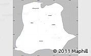 Gray Simple Map of Sertania, single color outside