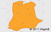 Political Simple Map of Sertania, cropped outside