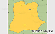 Savanna Style Simple Map of Sertania, cropped outside
