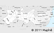 Silver Style Simple Map of Pernambuco