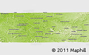 Physical Panoramic Map of Aroazes
