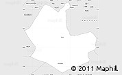 Silver Style Simple Map of Barras