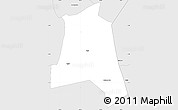 Silver Style Simple Map of Cocal
