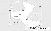 Silver Style Simple Map of Gilbues