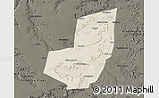 Shaded Relief Map of Manoel Emilio, darken