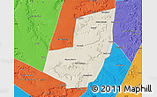 Shaded Relief Map of Manoel Emilio, political outside