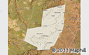 Shaded Relief Map of Manoel Emilio, satellite outside