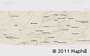 Shaded Relief Panoramic Map of Manoel Emilio