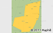 Savanna Style Simple Map of Manoel Emilio