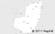 Silver Style Simple Map of Manoel Emilio