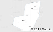 Silver Style Simple Map of Manoel Emilio, single color outside