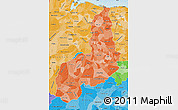 Political Shades Map of Piaui