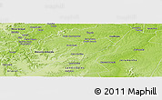 Physical Panoramic Map of Marcos Parente