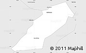 Silver Style Simple Map of Marcos Parente