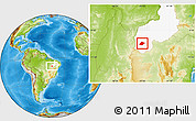 Physical Location Map of Monte Alegre, highlighted parent region