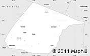 Silver Style Simple Map of Monte Alegre