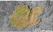 Satellite 3D Map of Pedro II, desaturated